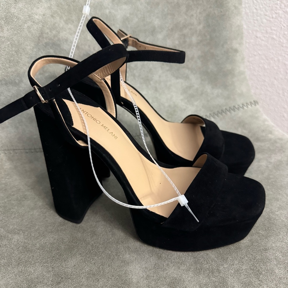 NWT Antonio Melani Seena Suede Platform Dress Sandals Sz 8 (no original box) - Picture 11 of 14